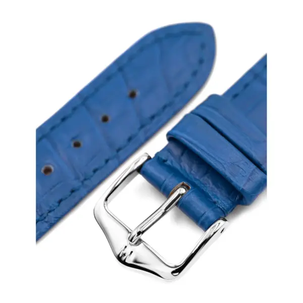 HIRSCH London Alligator - Alligatorleder-Uhrenarmband - Royalblau – Bild 4