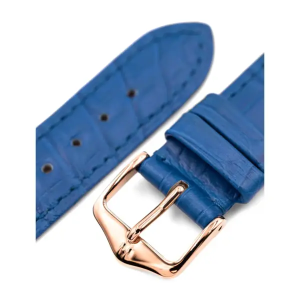 HIRSCH London Alligator - Alligatorleder-Uhrenarmband - Royalblau – Bild 5