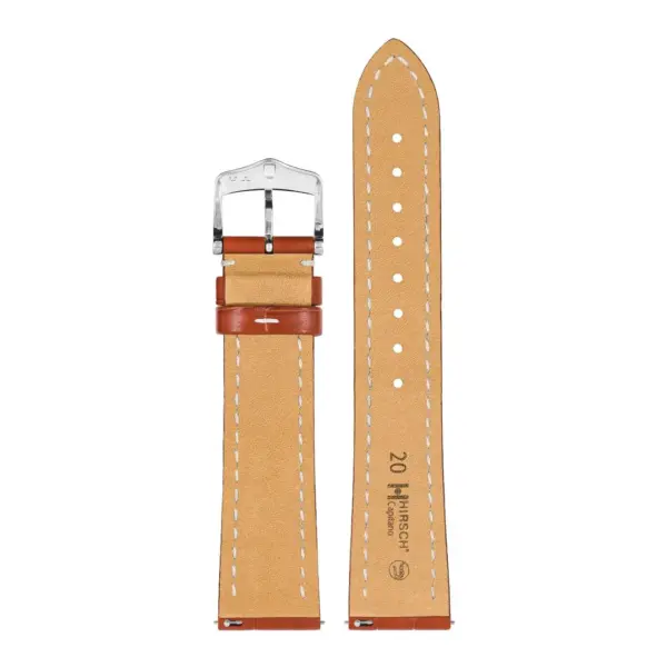 HIRSCH Capitano - Alligatorleder-Uhrenarmband - Goldbraun – Bild 3