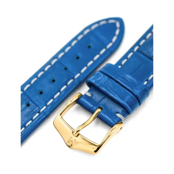 HIRSCH Capitano - Alligatorleder-Uhrenarmband - Royalblau – Bild 4