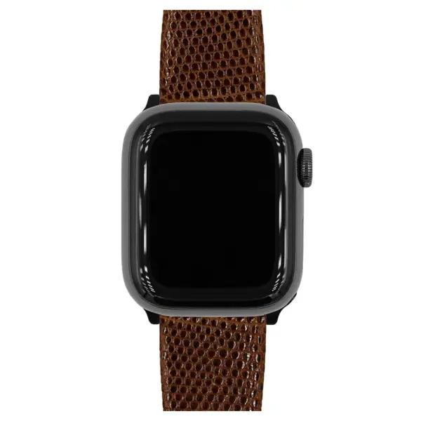 HIRSCH Lizard - Uhrenarmband aus Eidechsenleder - Braun – Bild 6