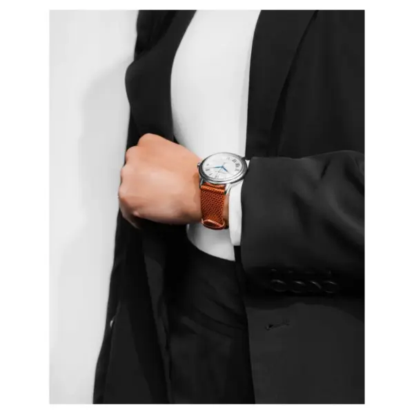 HIRSCH Lizard - Uhrenarmband aus Eidechsenleder - Goldbraun glänzend – Bild 5
