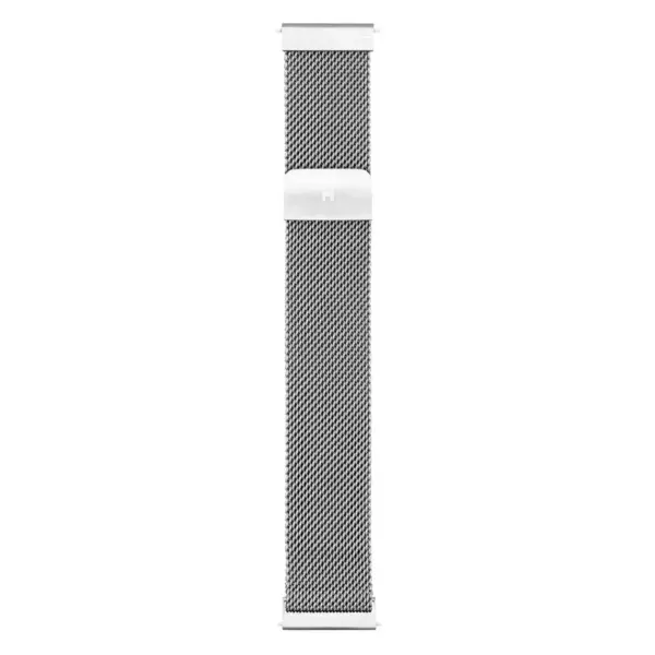 HIRSCH Milanaise - Mesh Uhrenarmband mit magnetischer Schließe - Silber – Bild 3