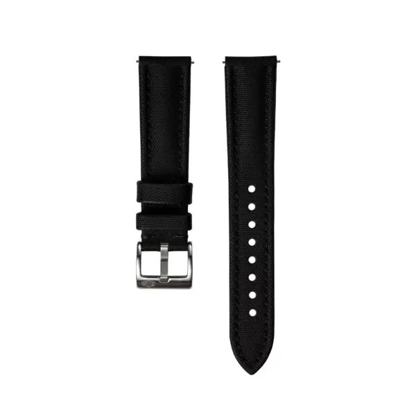 Jelsdal Premium Sailcloth Watch Strap - Black