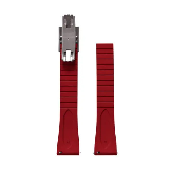 CHROONOO Cut-to-Size Kautschuk-Uhrenarmband - Rot – Bild 2