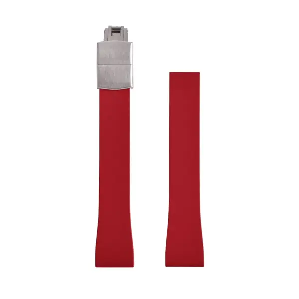 CHROONOO Cut-to-Size Kautschuk-Uhrenarmband - Rot