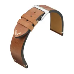 Barington Vintage Leder Uhrenarmband (635) - Braun