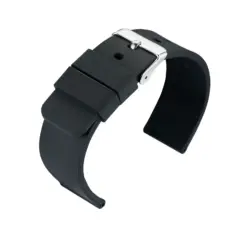 Eulit Silicon Uhrenarmband (151) - Schwarz