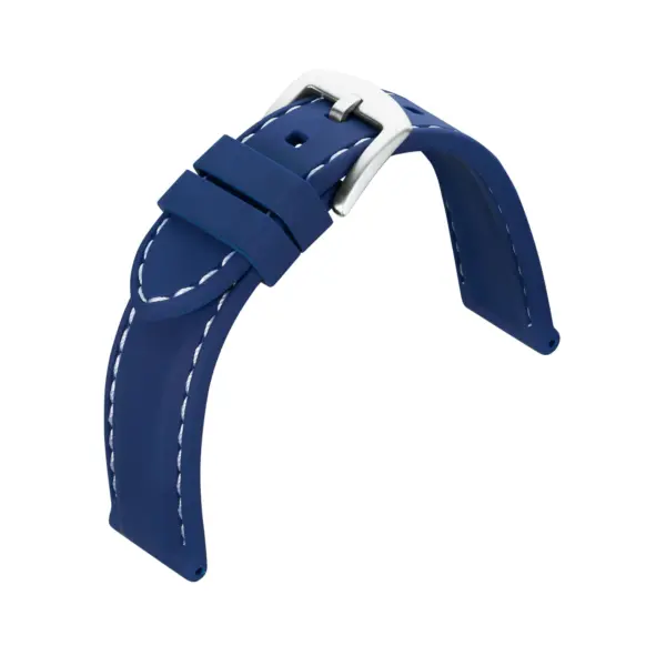 Eulit Silicon Uhrenarmband mit Naht (155) - Blau