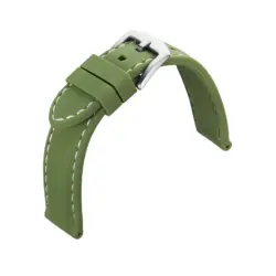 Eulit Silicon Uhrenarmband mit Naht (155) - Olivgrün