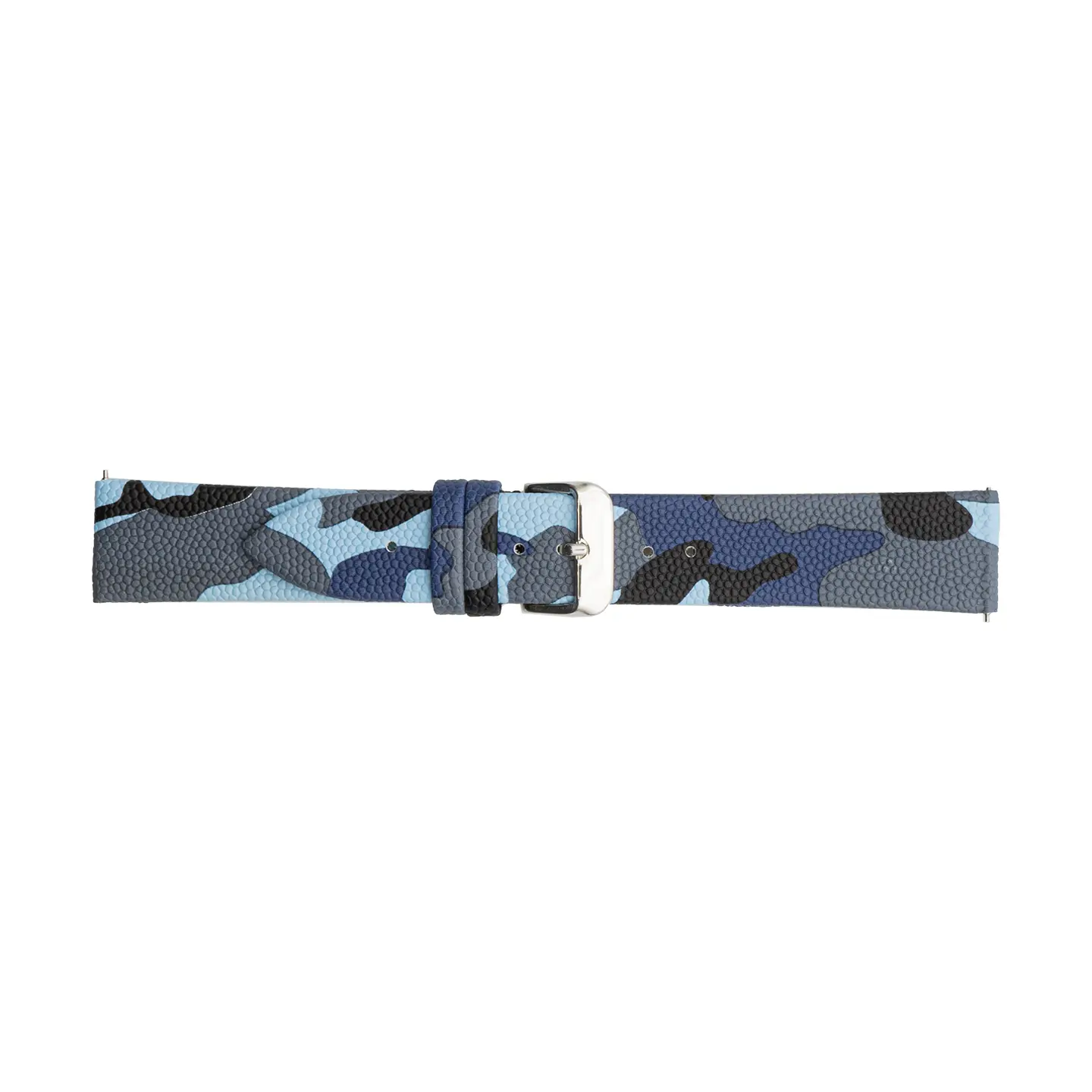 Pebro Camouflage Kunstleder Uhrenarmband (2021) - Blau
