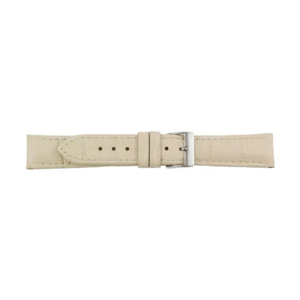 Pebro Kroko Prägung Uhrenarmband (280) - Beige
