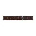 Pebro Crocodile Grain Watch Strap (531) - Dark Brown