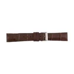 Pebro Kroko Prägung Uhrenarmband (734) - Dunkelbraun