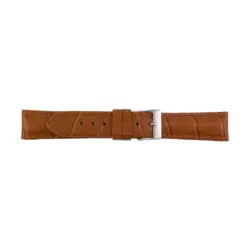Pebro Kroko Prägung Uhrenarmband (735) - Braun