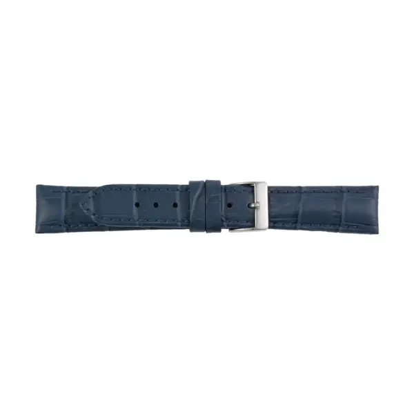 Pebro Kroko Prägung Uhrenarmband (738) - Dunkelblau