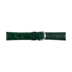 Pebro Leder-Uhrenarmband mit Krokoprägung (786) - Grün