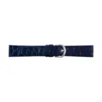 Pebro Crocodile Grain Watch Strap (799) - Dark Blue