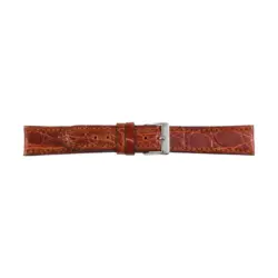 Pebro Uhrenarmband aus Krokodilleder (078) - Braun