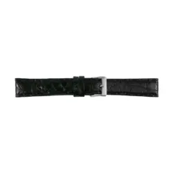 Pebro Uhrenarmband aus Krokodilleder (080) - Schwarz