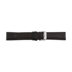 Pebro Leder-Uhrenarmband mit Elefantenprägung (152) - Dunkelbraun