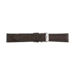 Pebro Leder-Uhrenarmband mit Elefantenprägung (220) - Dunkelbraun