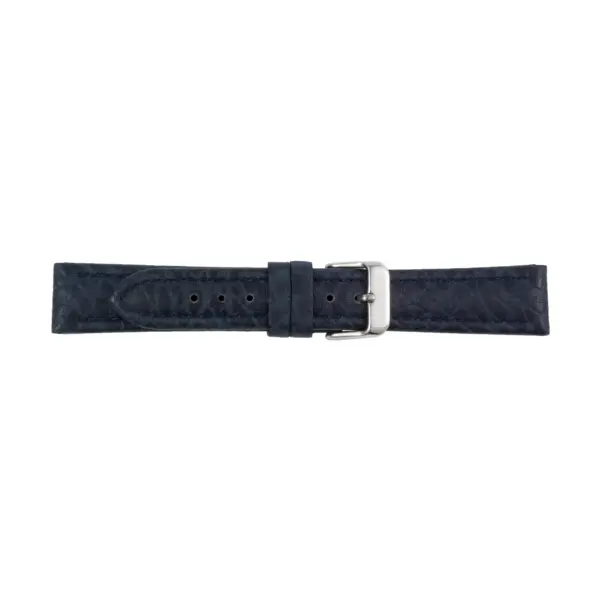 Pebro Leder-Uhrenarmband mit Elefantenprägung (221) - Dunkelblau