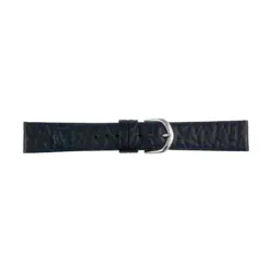 Pebro Leder-Uhrenarmband mit Elefantenprägung (509) - Dunkelblau