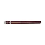 Pebro Exclusive Nylon Watch Strap (2001) - Dark Red/Beige