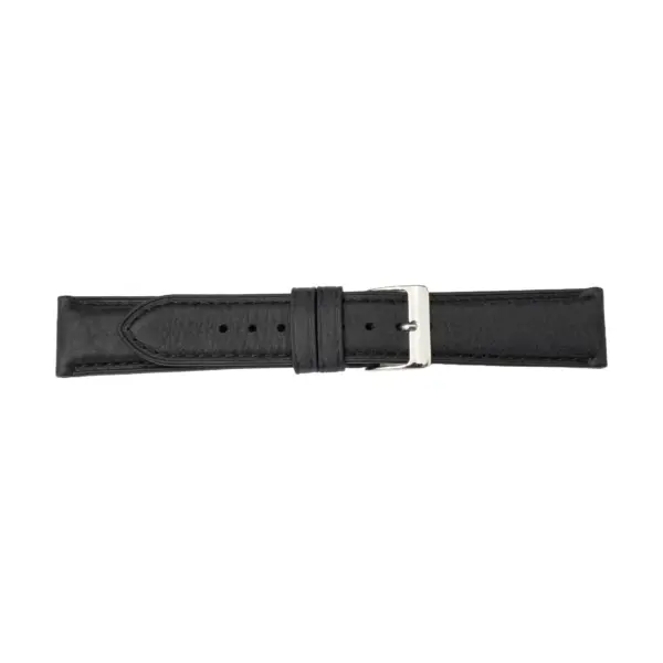 Pebro Uhrenarmband aus deutschem Leder (1088) - Schwarz