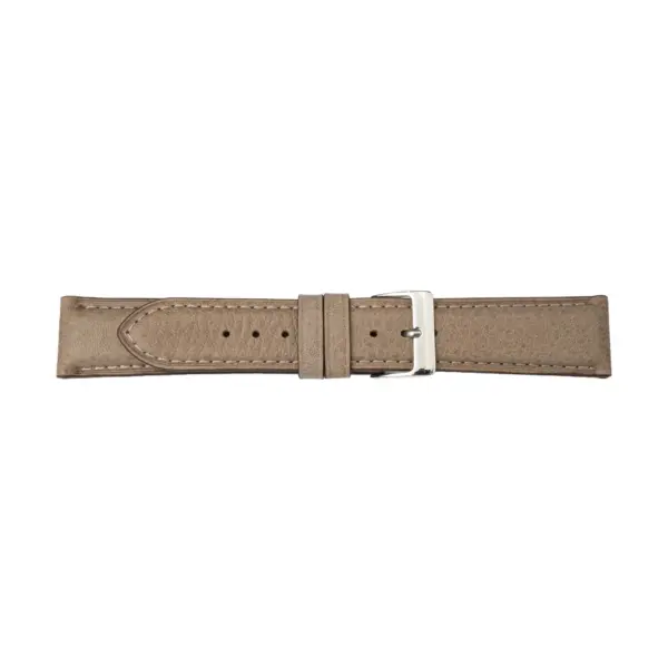 Pebro Uhrenarmband aus deutschem Leder (1090) - Taupe