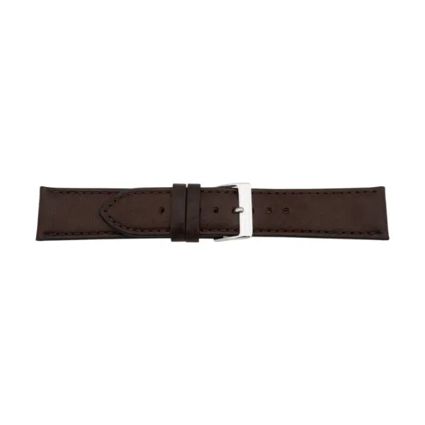 Pebro Uhrenarmband aus italienischem Leder (1056) - Dunkelbraun