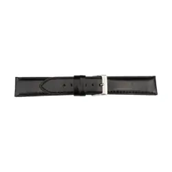Pebro Uhrenarmband aus italienischem Leder (1111) - Schwarz