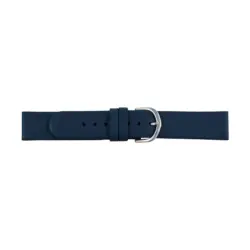 Pebro Leder-Uhrenarmband (137) - Dunkelblau