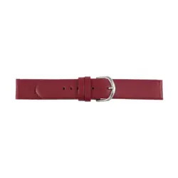 Pebro Leder-Uhrenarmband (168) - Dunkelrot