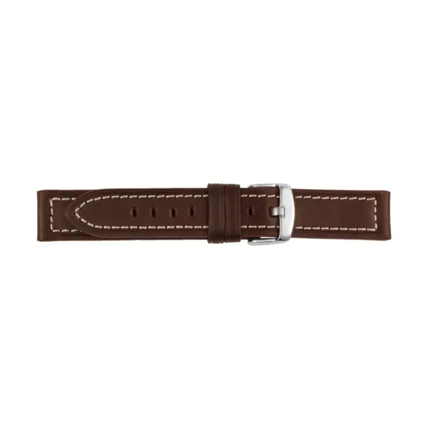 Pebro Leder-Uhrenarmband (241) - Dunkelbraun