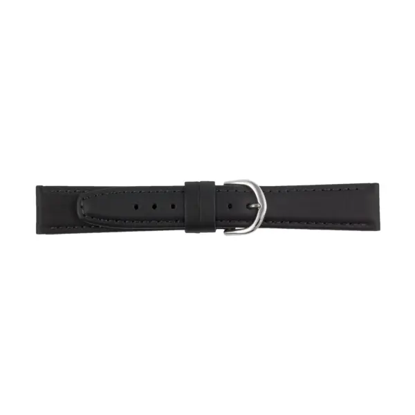 Pebro Leder-Uhrenarmband (731) - Schwarz