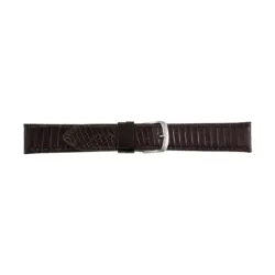 Pebro Uhrenarmband aus Eidechsenleder (075) - Dunkelbraun