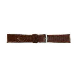 Pebro Uhrenarmband aus Eidechsenleder (076) - Braun