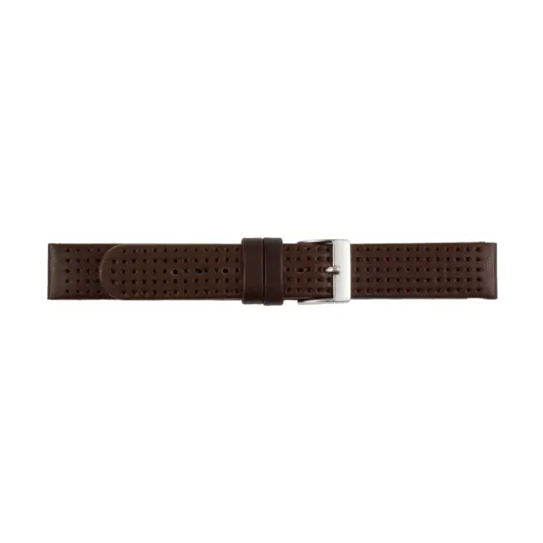 Pebro perforiertes Racing Uhrenarmband (094) - Dunkelbraun