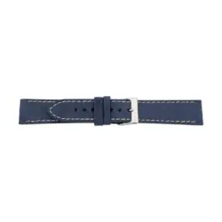 Pebro Premium Leder-Uhrenarmband (1068) - Dunkelblau