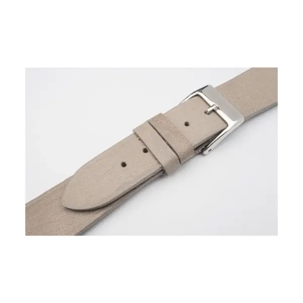 Pebro Premium Leder Uhrenarmband (1075) - Grau – Bild 2