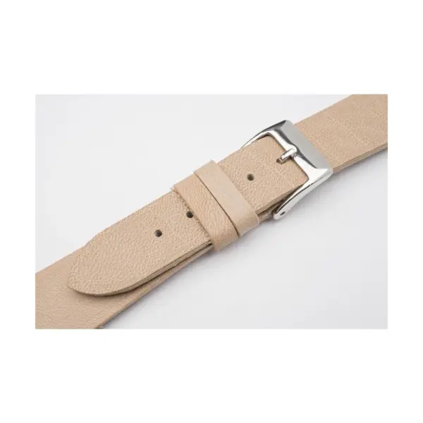 Pebro Premium Leder Uhrenarmband (1077) - Beige – Bild 2