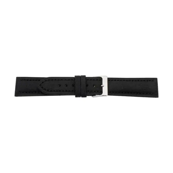 Pebro Premium Vintage Leder Uhrenarmband (1057) - Schwarz