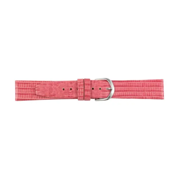 Pebro Uhrenarmband mit Teju-Eidechsenprägung (225) - Pink