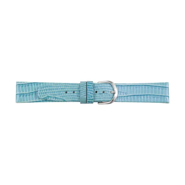 Pebro Uhrenarmband mit Teju-Eidechsenprägung (229) - Hellblau