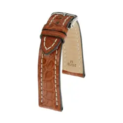 RIOS1931 Ambassador - Uhrenarmband aus Alligatorenleder (250) - Cognac
