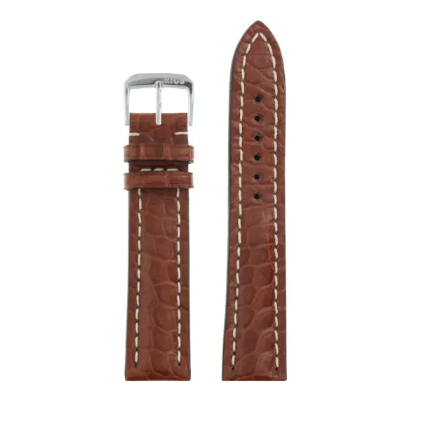 RIOS1931 Ambassador - Uhrenarmband aus Alligatorenleder (250) - Mahagoni – Bild 2