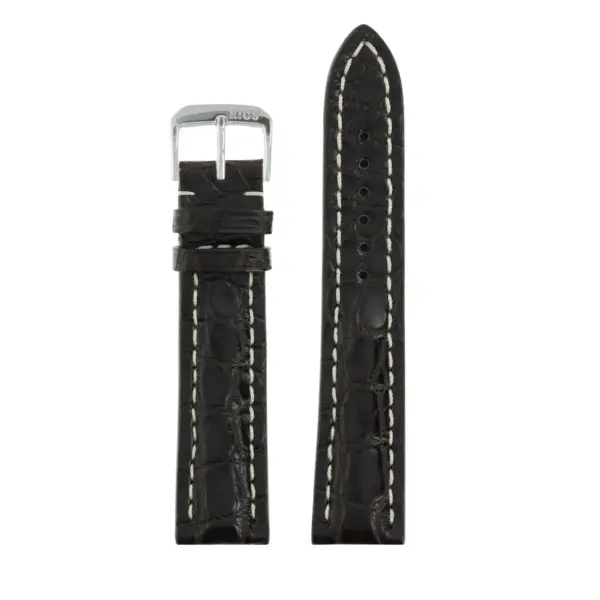 RIOS1931 Ambassador - Uhrenarmband aus Alligatorenleder (250) - Mokka – Bild 2