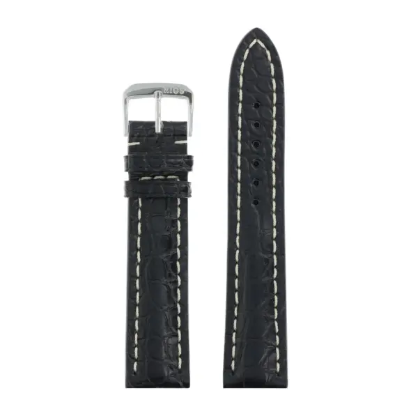 RIOS1931 Ambassador - Uhrenarmband aus Alligatorenleder (250) - Ozeanblau – Bild 2